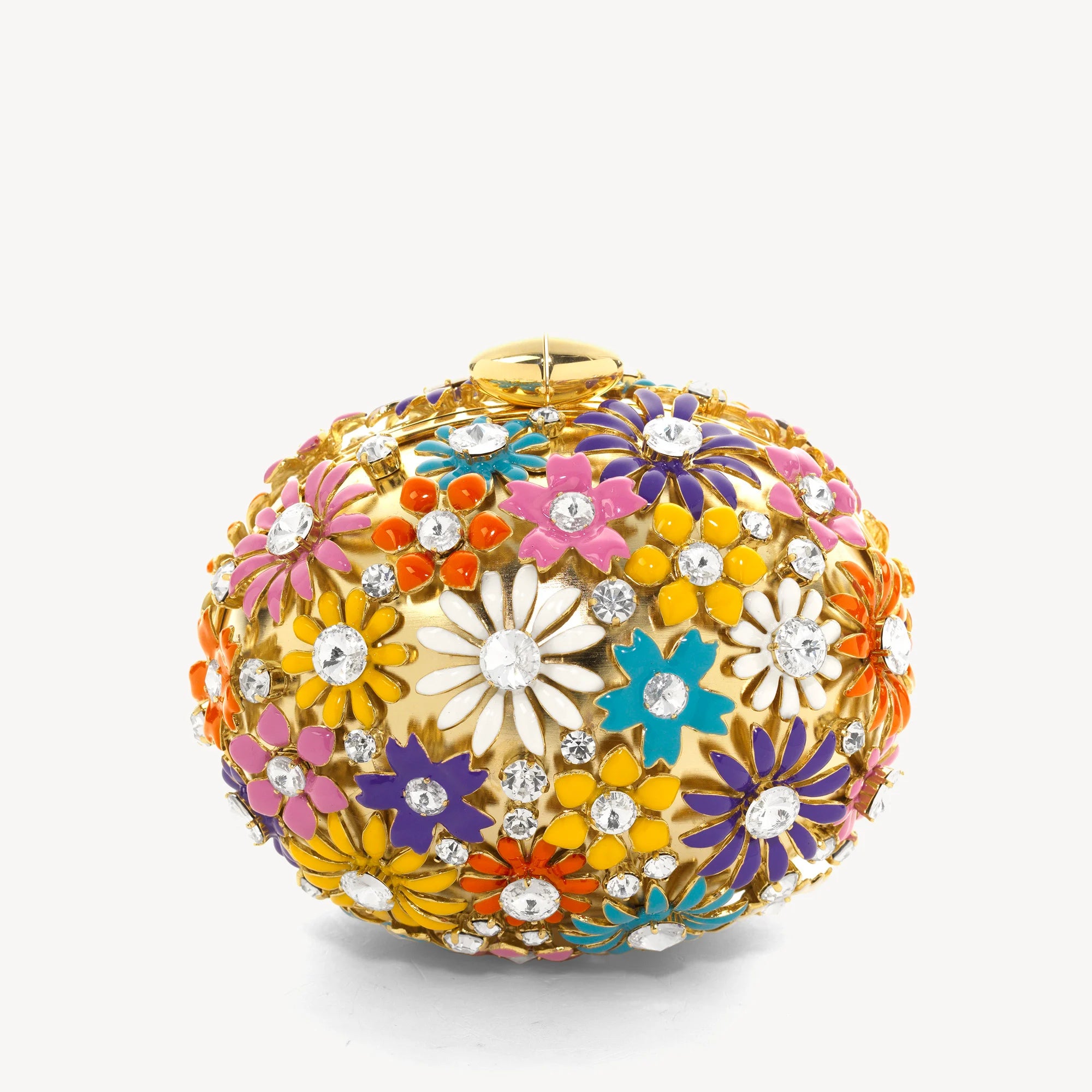 Embellished Floral Clutch