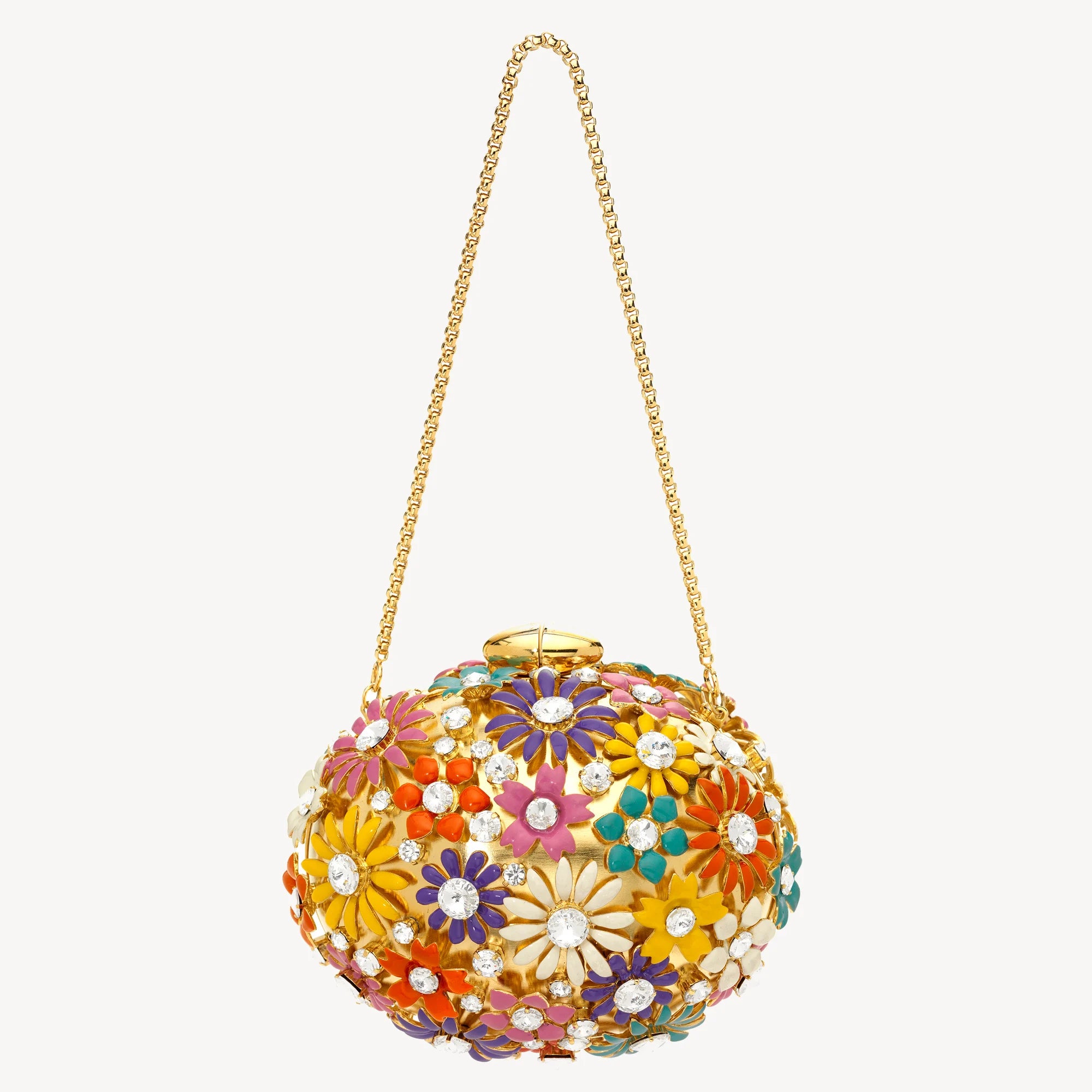 Embellished Floral Clutch