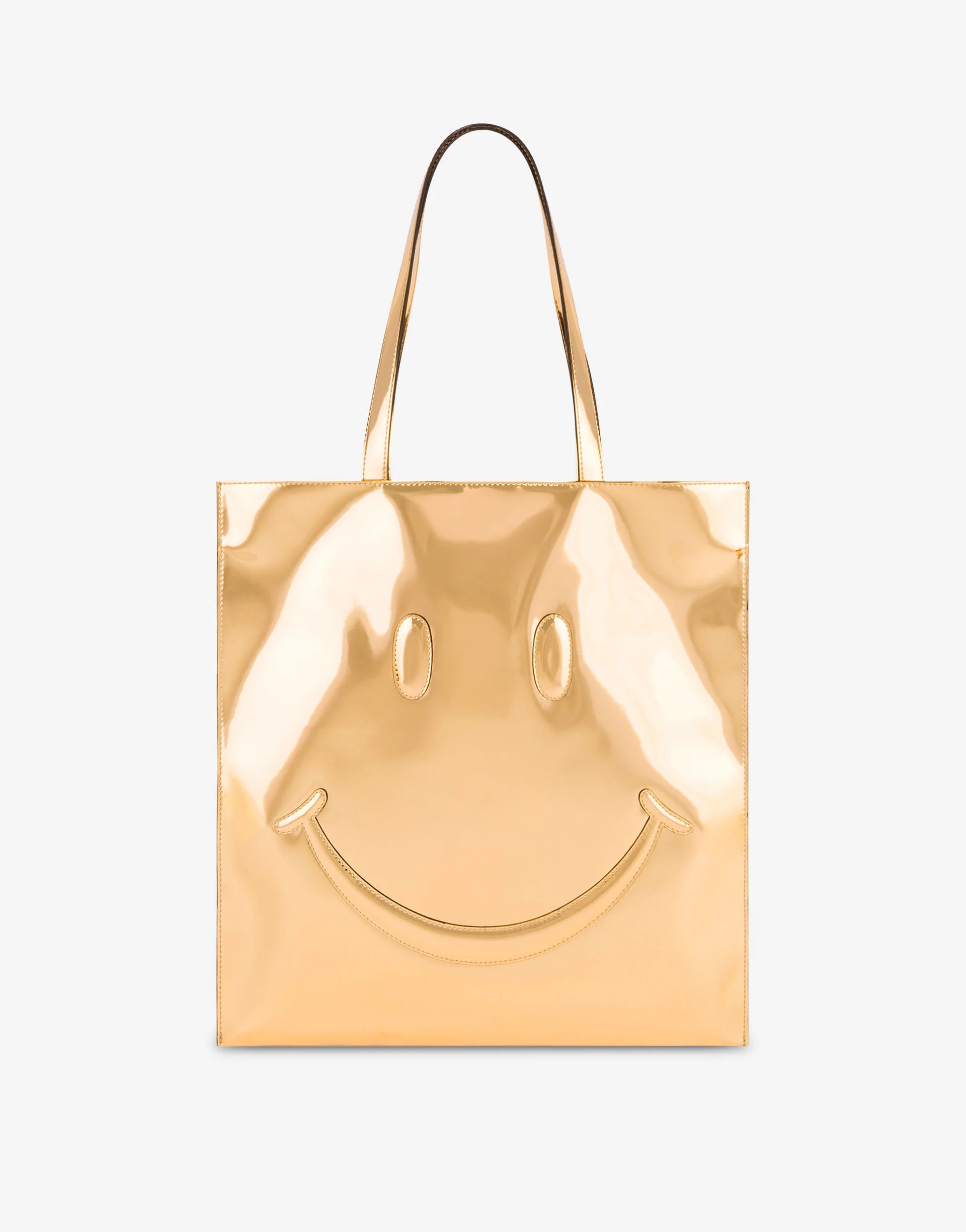 Smiley® mirror effect tote