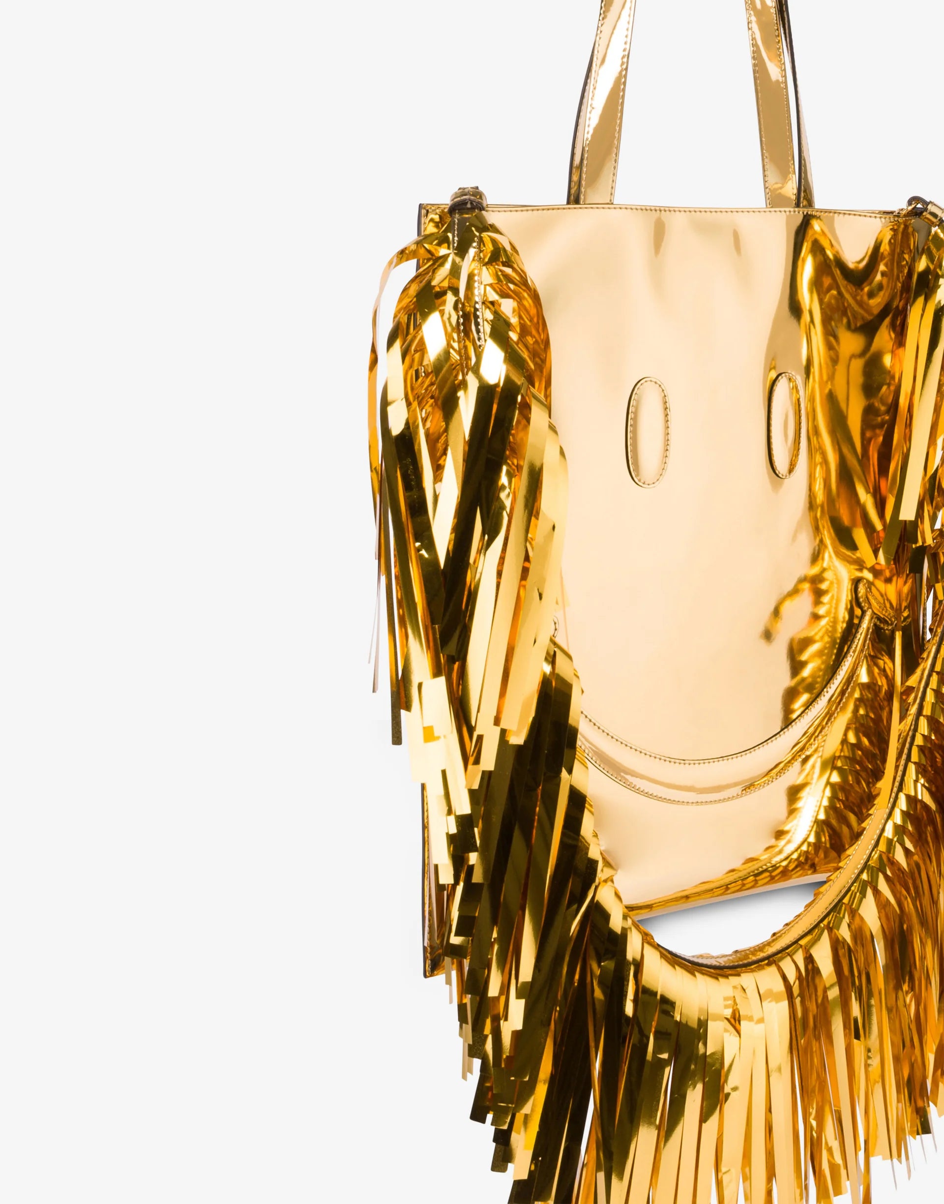 Smiley® mirror effect tote