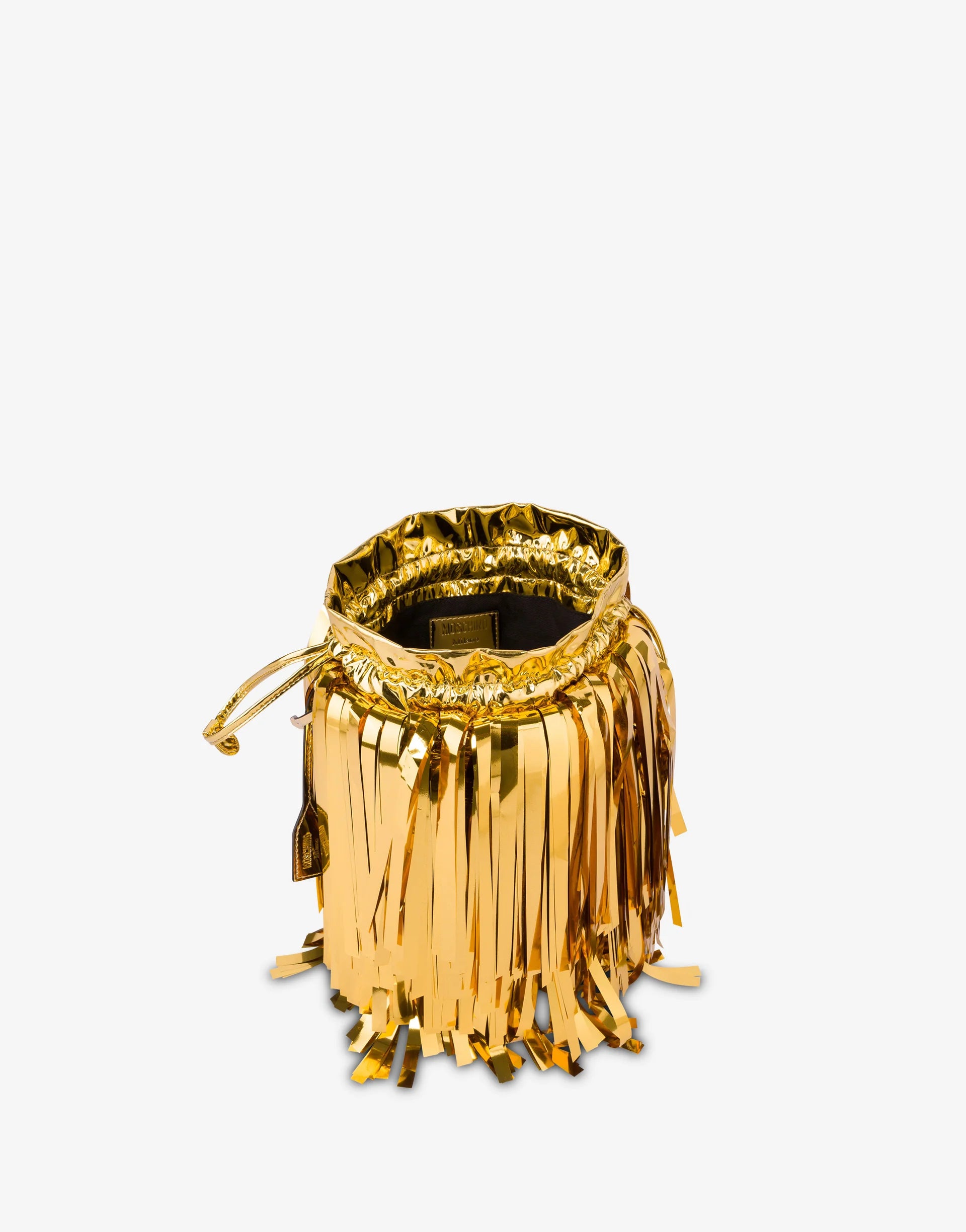 Mirror effect bucket bag