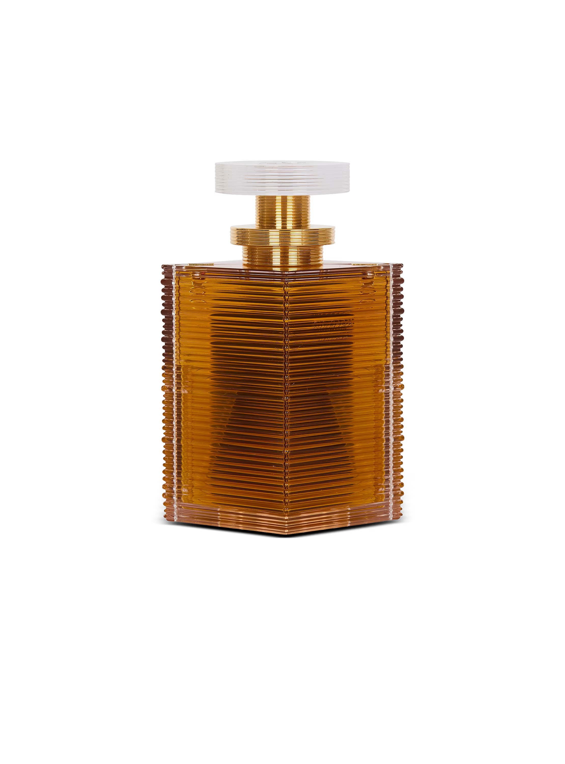 Perfume minaudière in resin and brass