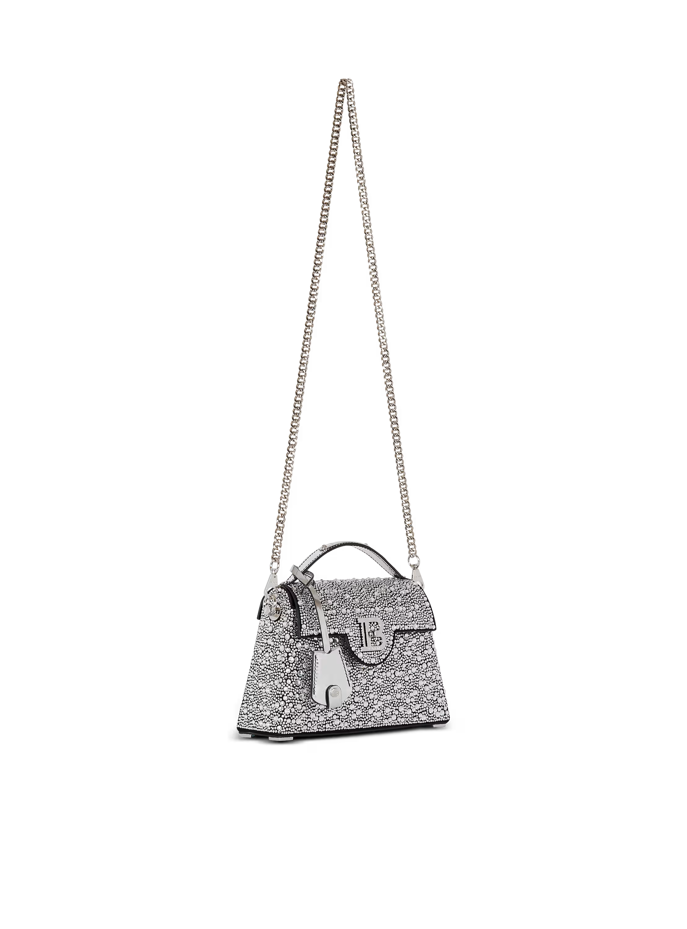 B-Buzz Dynasty bag in suede and rhinestones