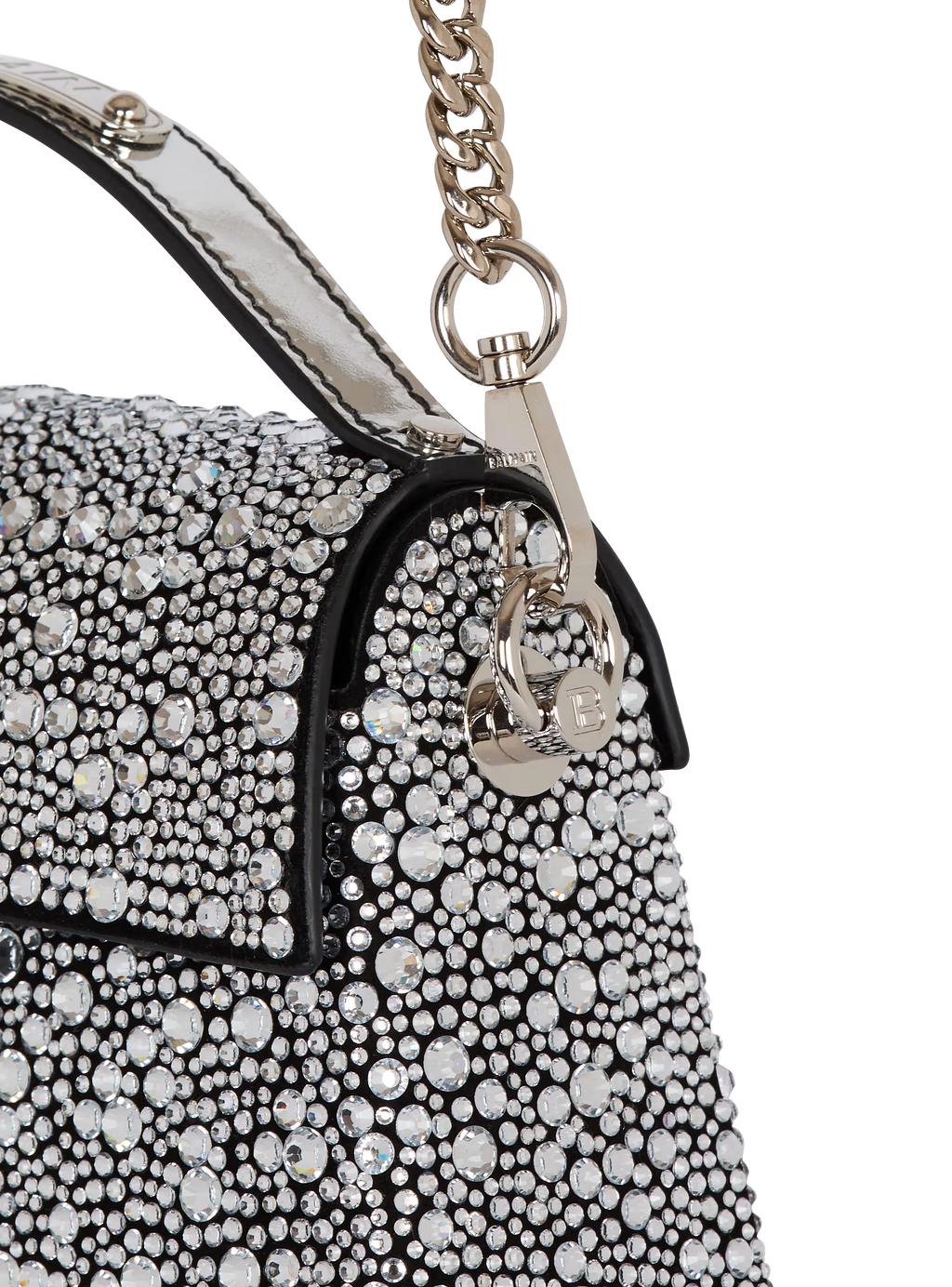 B-Buzz Dynasty bag in suede and rhinestones