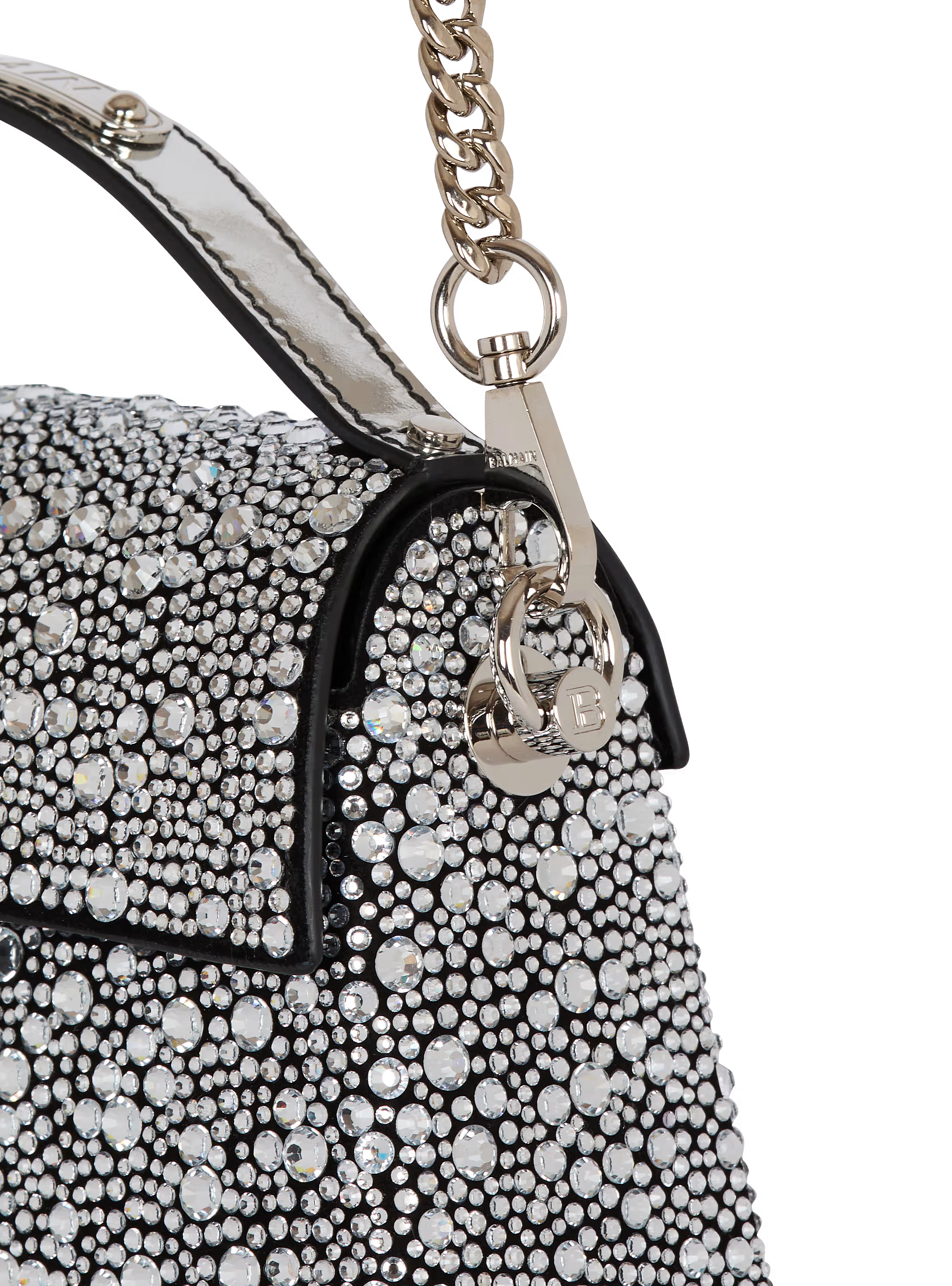 B-Buzz Dynasty bag in suede and rhinestones