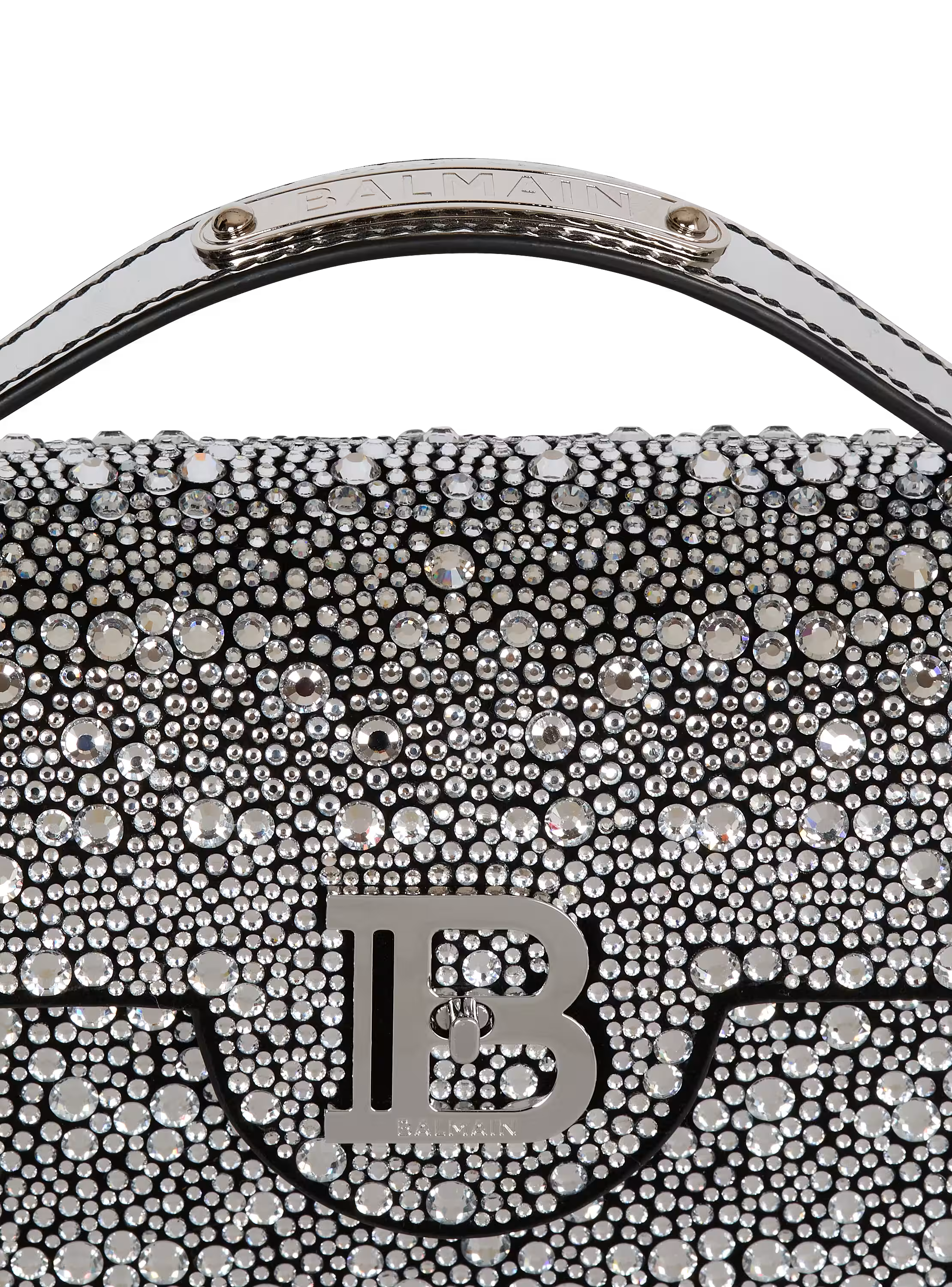 B-Buzz Dynasty bag in suede and rhinestones