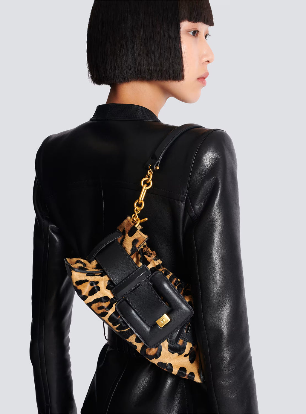 Anthem Mini ponyskin-style leopard print bag