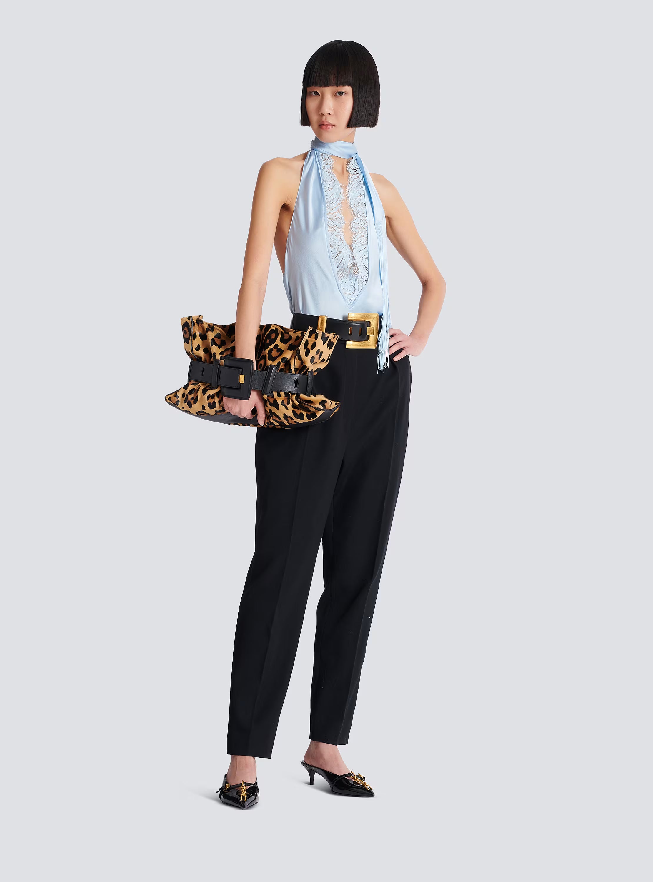 Anthem Medium ponyskin-style leopard print bag