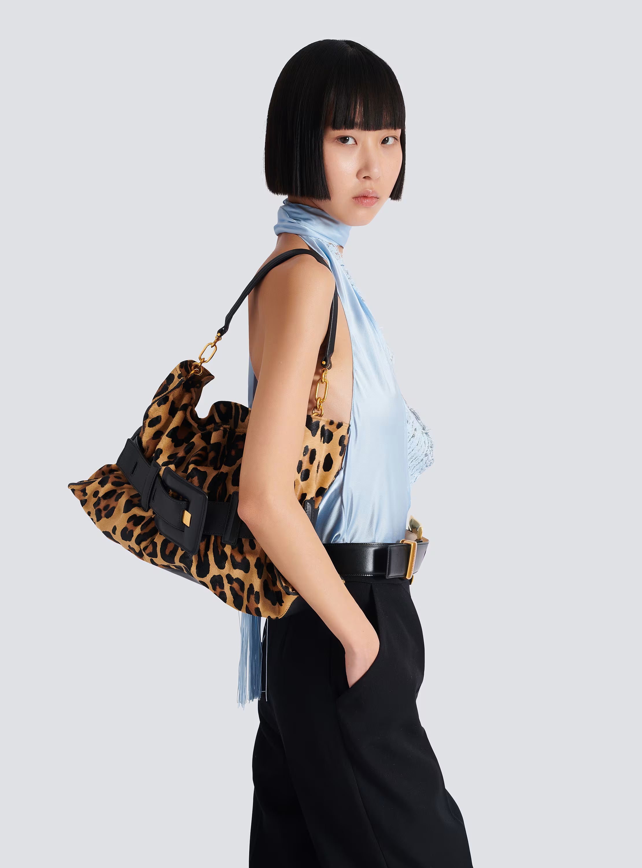 Anthem Medium ponyskin-style leopard print bag